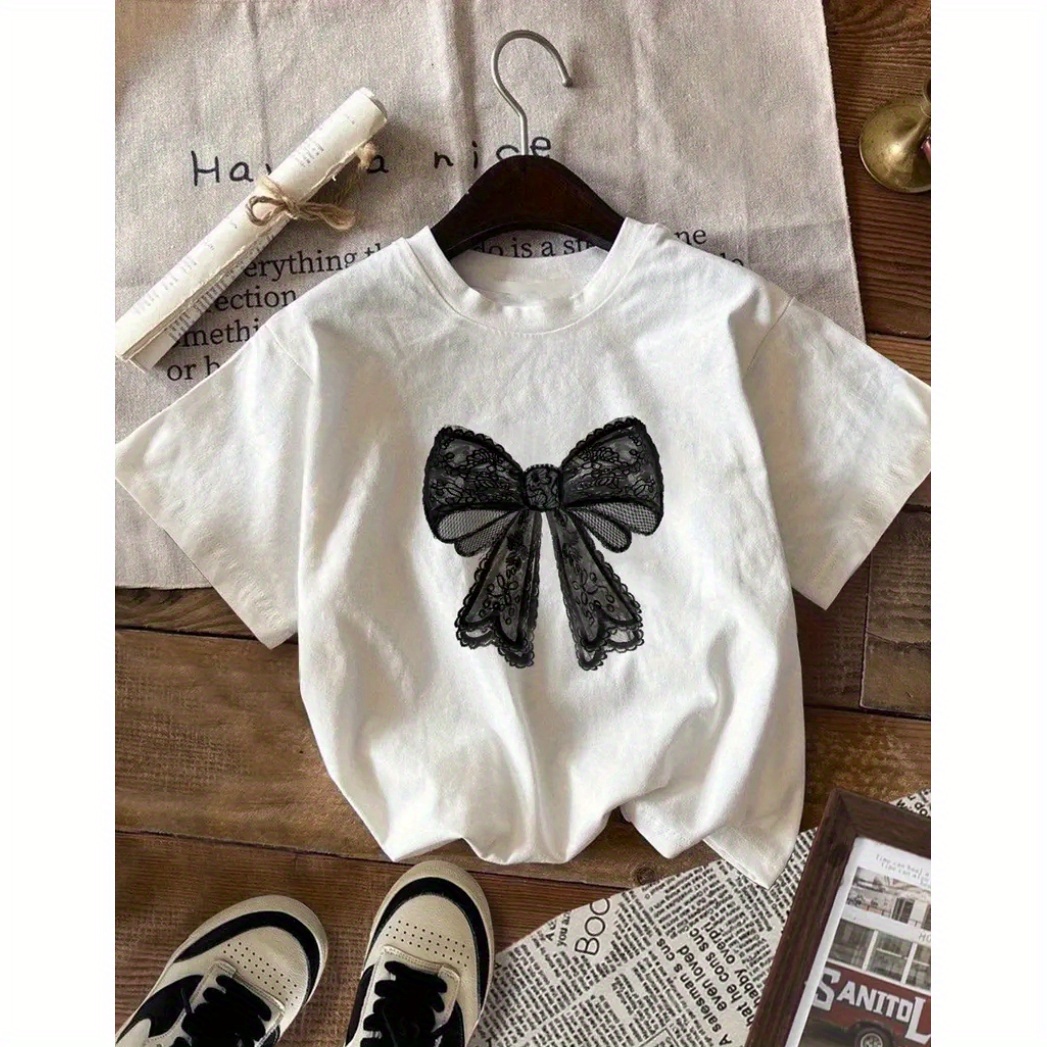 

1pc Women's T- Bow - Tee