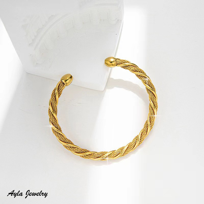 Fashionable Twisted Braid Bracelet, Adjustable Gift