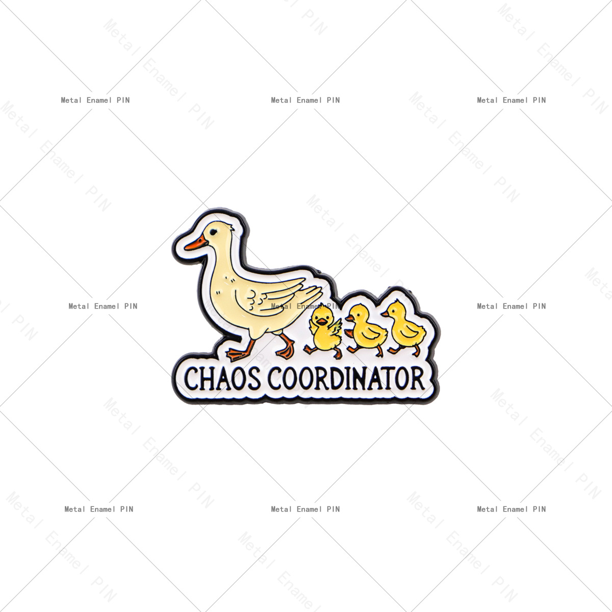 TEMU 1pc Coordinator Enamel Pin, Cute Mom Duck & Brooch, Funny " Coordinator" Metal Lapel Pin For Backpacks, Mom Gifts
