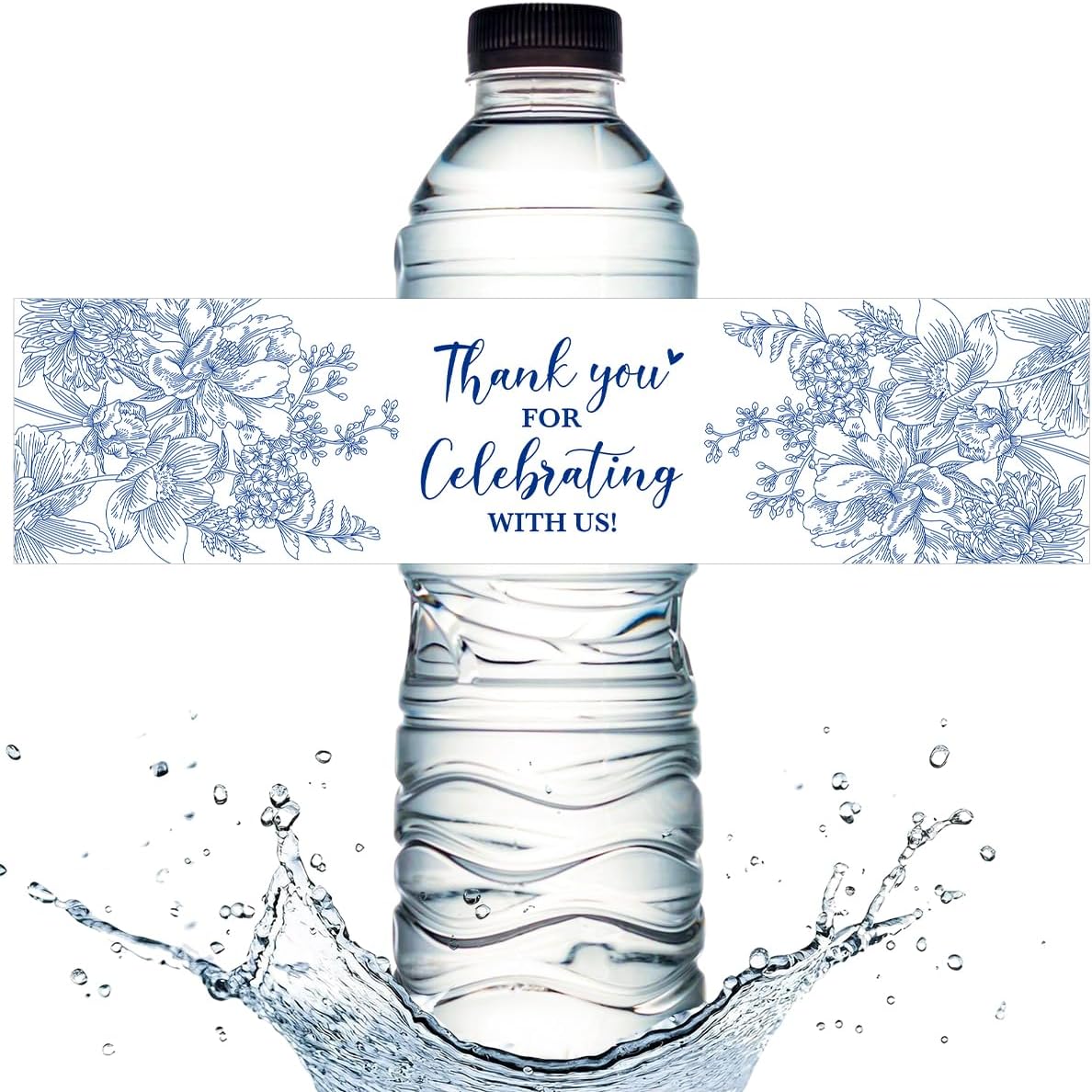 TEMU 100/50/20pcs Custom Personalized Waterproof Water Bottle Stickers Labels Birthday Party Wedding Bride Party Anniversary Large Event Decoration