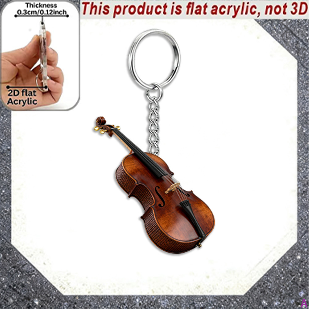 TEMU 2d Flat 1pc, Exquisitely Designed Vibrant Acrylic Keychain, Suitable For Car Keys, Keys, Holiday Gifts, Decoration, Unisex, Perfect Gift For ,
