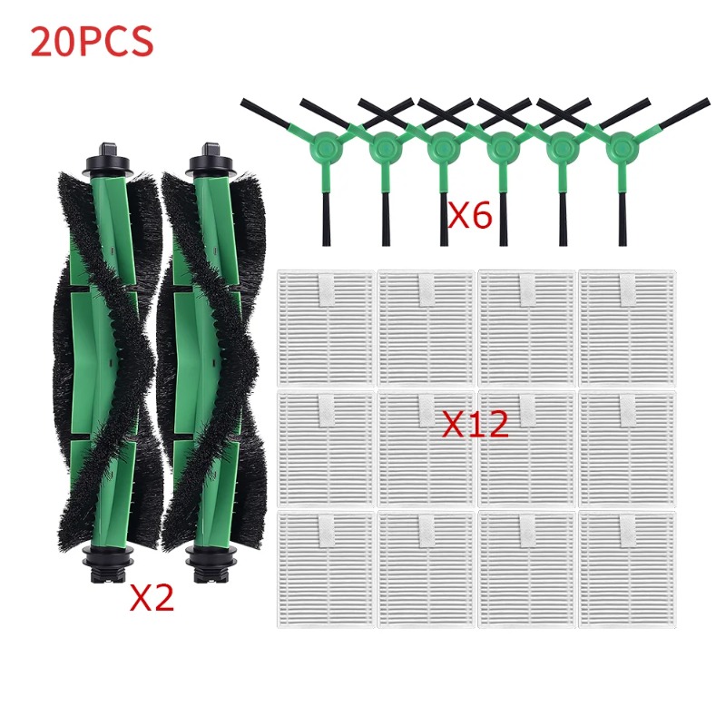compatible for irobot roomba combo   essential roomba 105 combo main side brush hepa filter mop dust bag parts