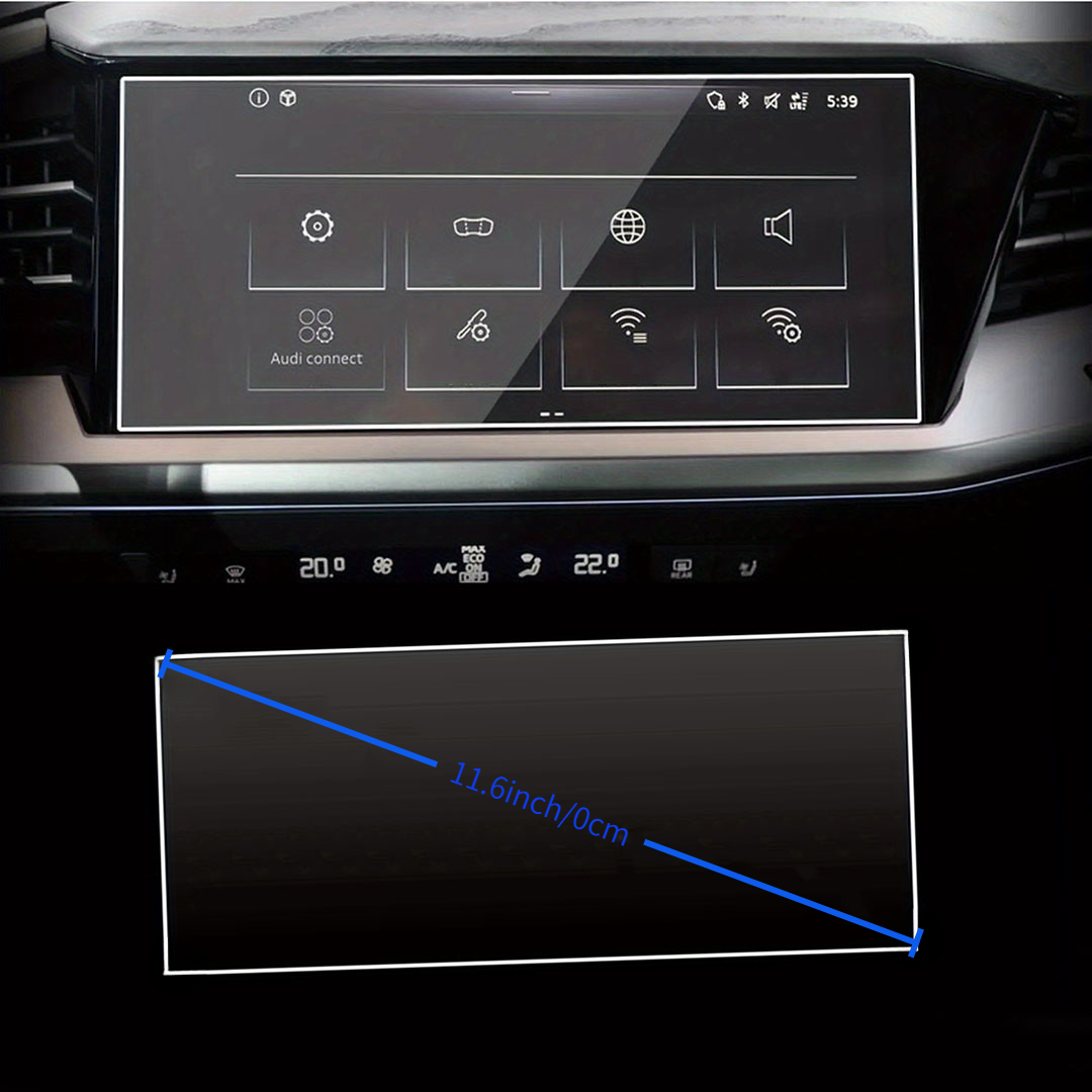 TEMU For Q4 Q5 2022-2023 Car Gps 11.6 Inch Navigation Tempered Glass Screen Protective Film