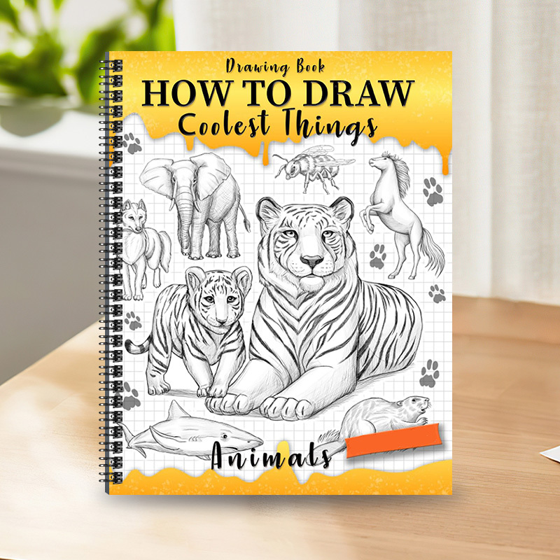 TEMU A Guide To Drawing Animals: Easy Sketching Techniques -by-step Inking Instructions For Pets, , And More (beginner's Drawing Handbook)