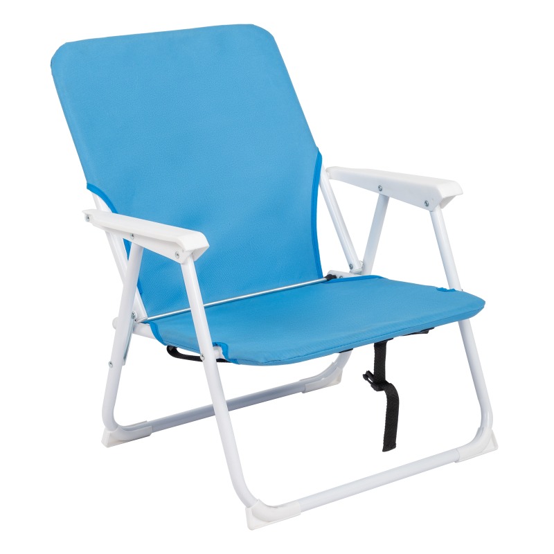 Outdoor Beach Chair, Convenient Folding Chair, Camping Chair, Supports Up To 100kg, Seat Height 10.2', Width 18.1', Depth 15.7'
