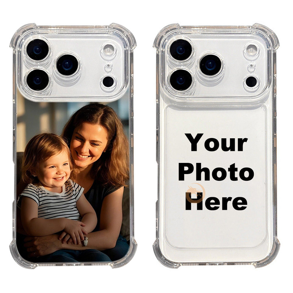 E-shop Handyhülle: DIY personalisierbare Foto-Transparente Stoßfeste Handyhülle mit verstärkten Ecken hochauflösendem Druck. Kompatibel mit iPhone