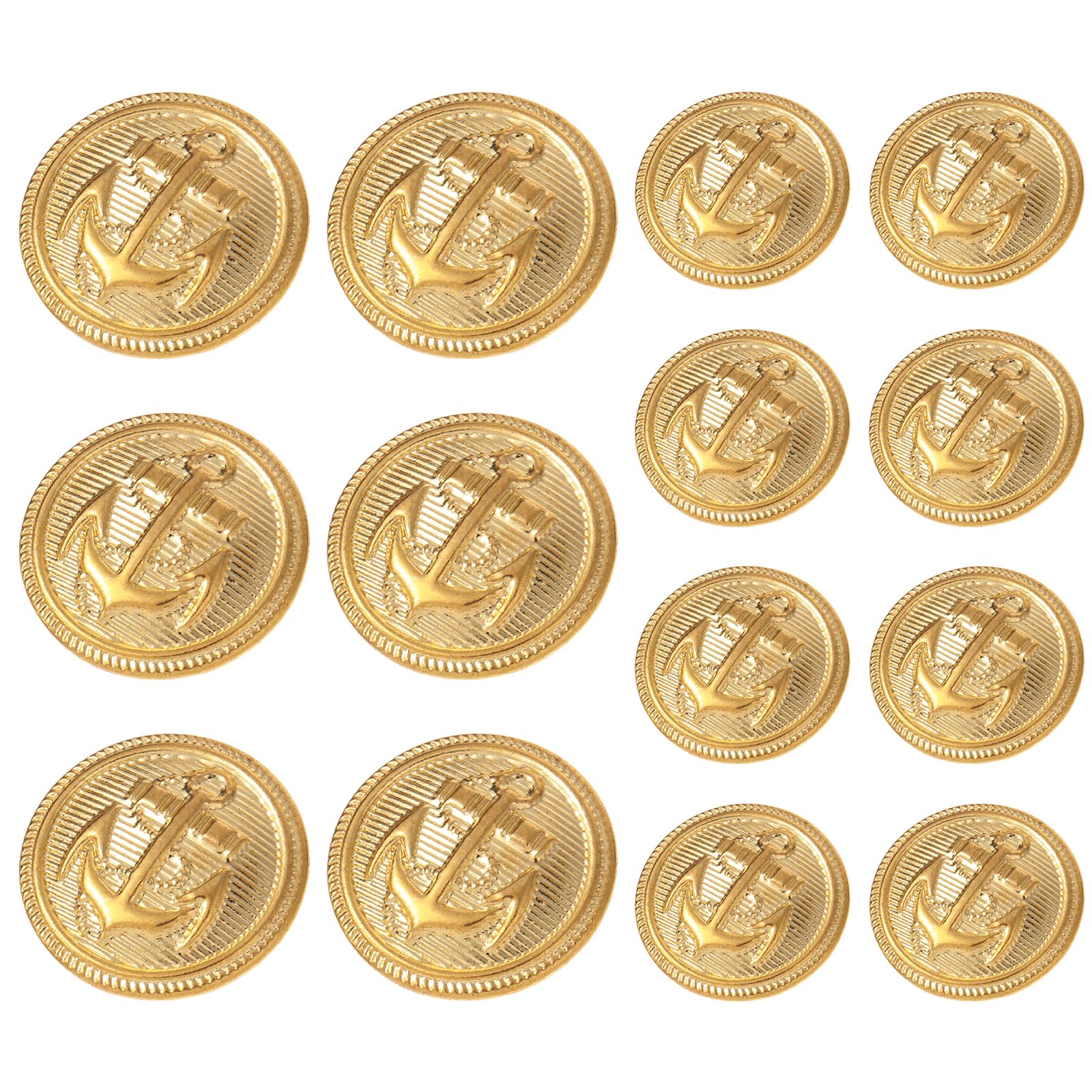 TEMU Set Of 14 Sewing Buttons Suitable For Projects, Including Clothing, Jackets, Uniforms, Suits, Coats, And Windbreakers