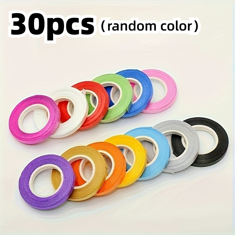 TEMU Lot de 30 nœuds en ruban de couleur aléatoire, nœuds brillants multifonctionnels, loisirs créatifs, convient pour de cadeaux, les décorations de