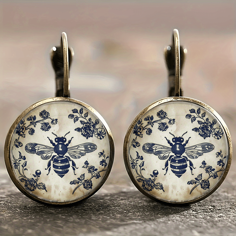 TEMU Alloy Earrings, Round Pendant Earrings, Unique , Everyday Accessories, Exquisite , Lightweight, Comfortable, Stylish, Versatile, Suitable For