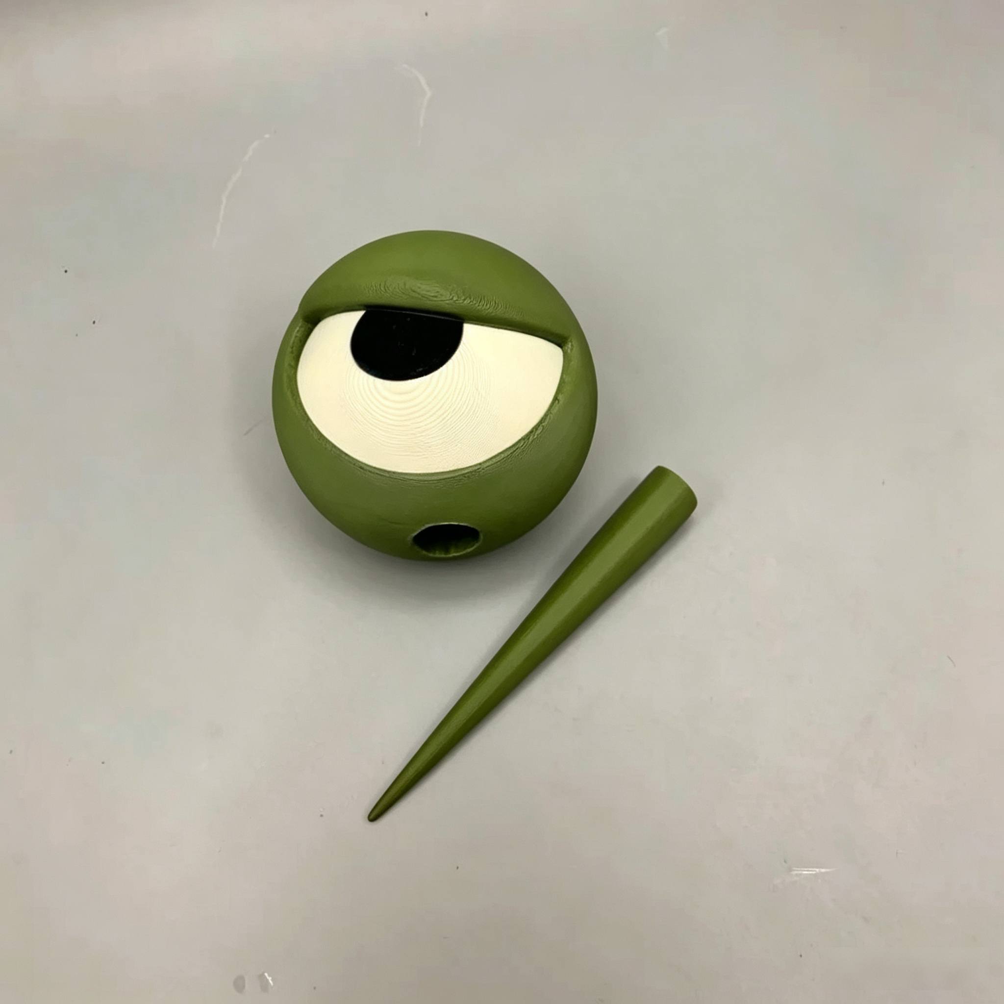 1pc Quirky Face Potted Plant Eye Decoration, 3d Garden Miniature Ornament, Three-dimensional Plant Stake, Fun Flowerpot Decor