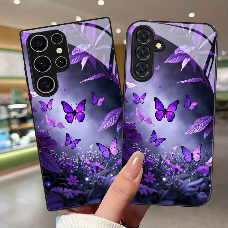 TEMU para Teléfono - con Diseño Floral de Sueño y Protección de Lente para Samsung Galaxy