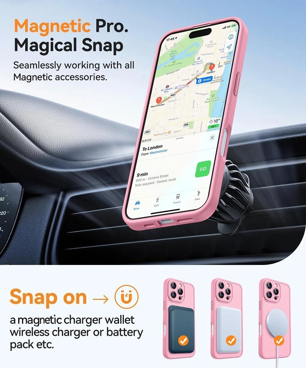 Phone Case - 2pcs (1 Phone Case + 1 Lanyard) Luxurious Matte Magnetic Acrylic Anti Drop Phone Case Suitable for Iphone Air for Iphone 17 16 15 14 13 12 11 Pro Max 16 15 14 Plus Wireless Charging Lens Protection Fashionable Phone Protective Case