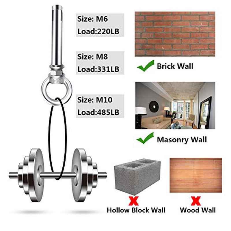 Shoulder Eye Bolts, Heavy Duty Eyebolts | Wall Concrete Anchors... product image 4