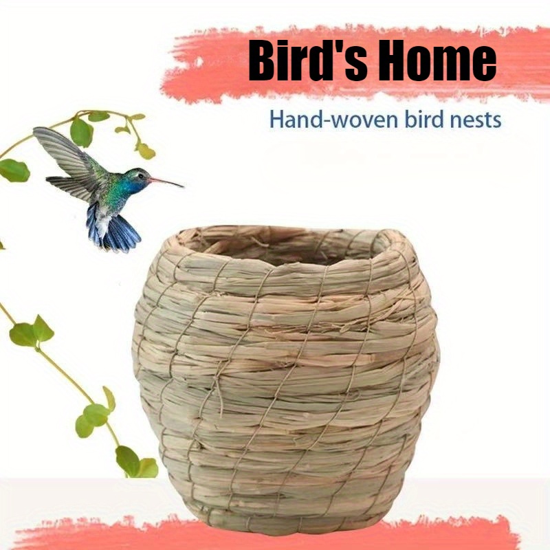 1pc Household Pet Bird Nesting Box, Round Birdhouse - Suitable for Garden, Lawn, Park, Forest, Multiples of Small Animals And Nestlings' Habitat