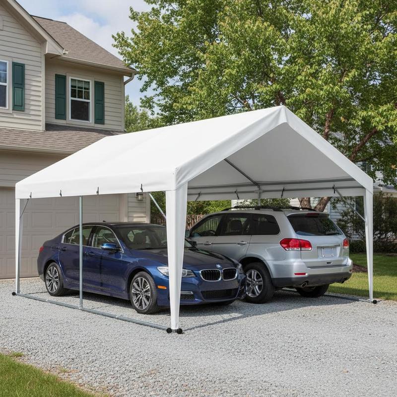 carport garage tent 3 x 6   roof tent waterproof and uv protected   with tension straps   cover   frame not included local warehouse