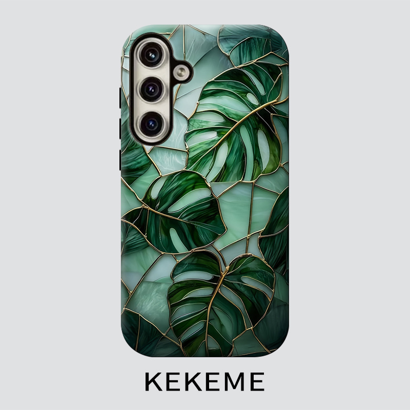 TEMU Phone Case: Kekeme Green Leaf Film -one Phone Case, Suitable For Galaxy S26 S25 S24 S23 S22 S21 S21  S21 Fe Edge S20 A15 A16 A17 A23 A32 A34 A35
