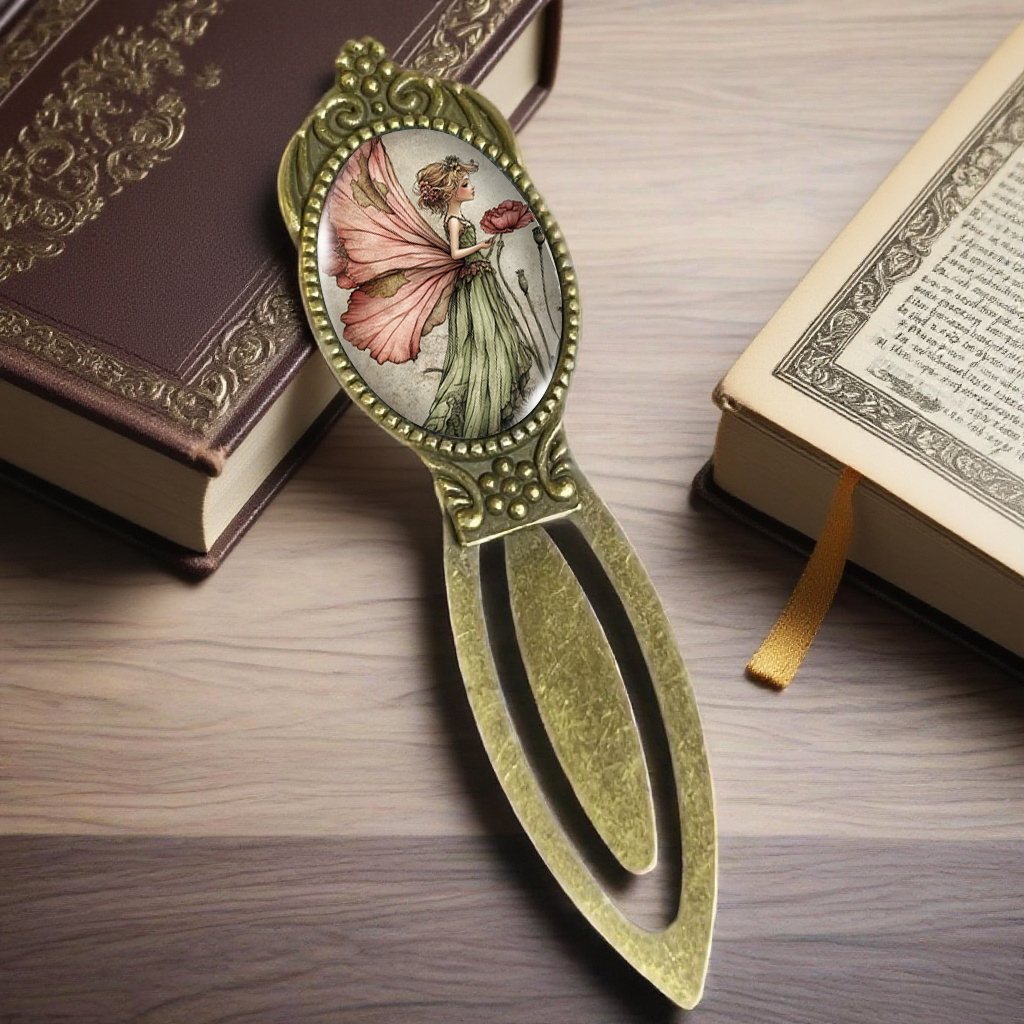 Fairy Of And Flowers Illustration Bookmark Book Enthusiast Gift
