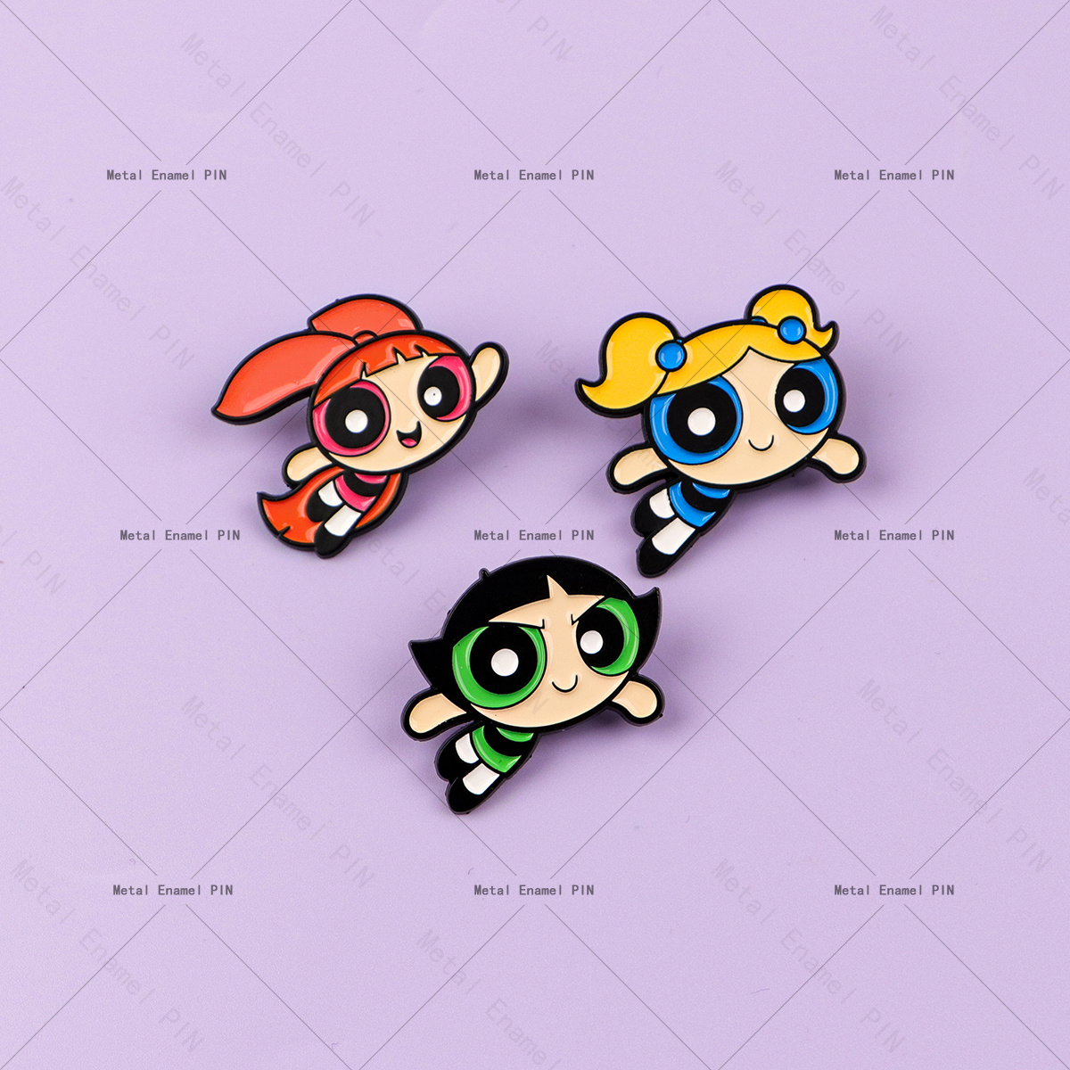 TEMU 3 piezas/juego de broches de esmalte de solapa con personajes de dibujos animados y broches para mochilas, bolsos, mochila, decoración , para