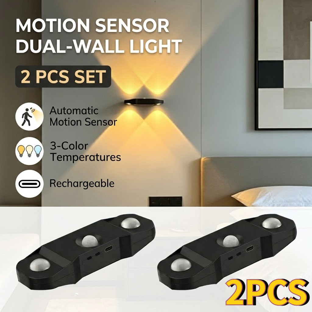 TEMU 2pcs-cat-eye Magnetic Sensor Night Lights, Auto With Motion Detection, Punch-free Magnetic Mounting, Usb Rechargeable. Ideal For Home Night