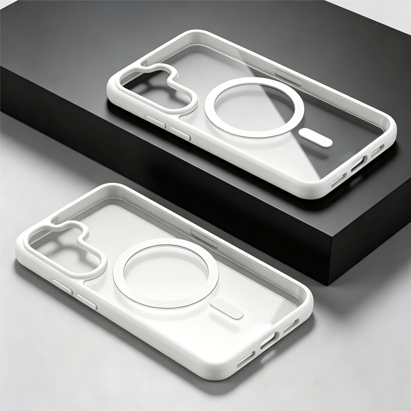 Phone Case - Advanced Macaron Colorful Crystal Magnetic Phone Case Suitable For X/xs/, 11, 12, 13, 14, 15, 16, 17 Series And S23.s24.s25.s26 Series