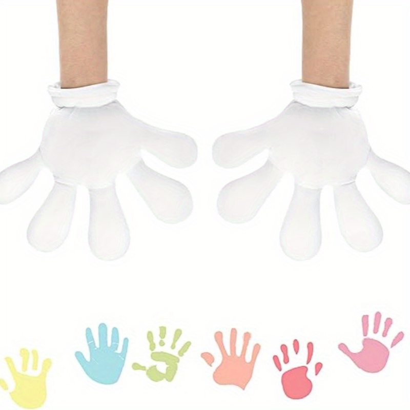 E-shop Weiße Cartoon-Handschuhe, weiße Finger-Cartoon-Hände, Halloween-Kostümhandschuhe, Rollenspiel-Party-Zubehör,