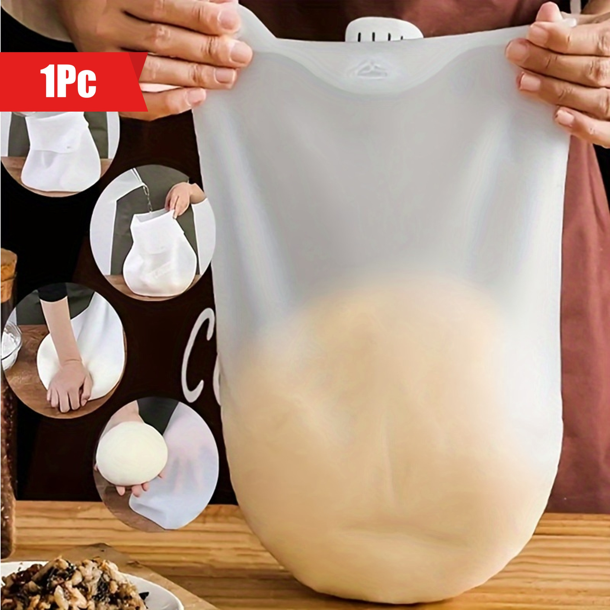 

1pc Kneading Bag, Multifunctional Dough Mixing Tool For Restaurant, Suitable For , , , , Flour Mixing & Storage, Non-powered, , Supply