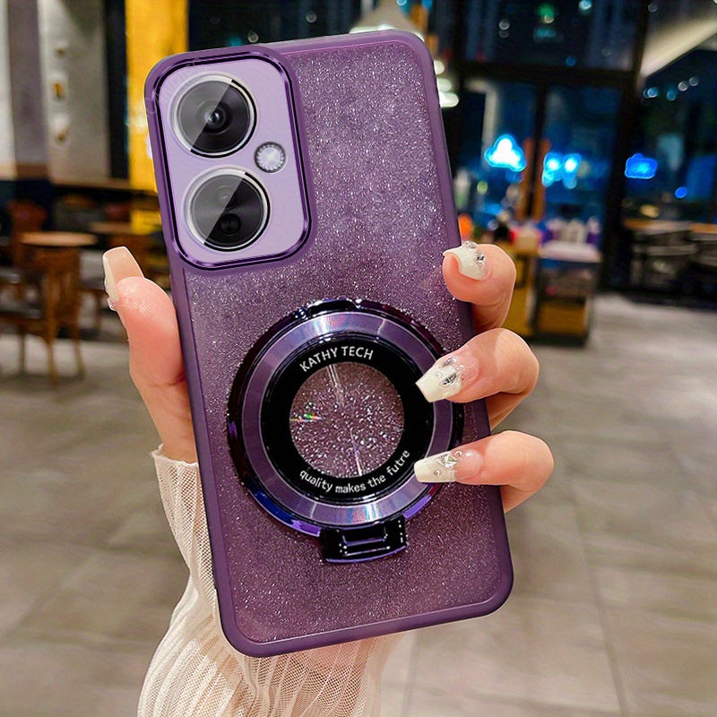 TEMU Phone Case: For Oneplus Nord Ce 3 Lite 5g Paper Case For 5g With Lens Protector Circle Magnetic Bracket Back Cover