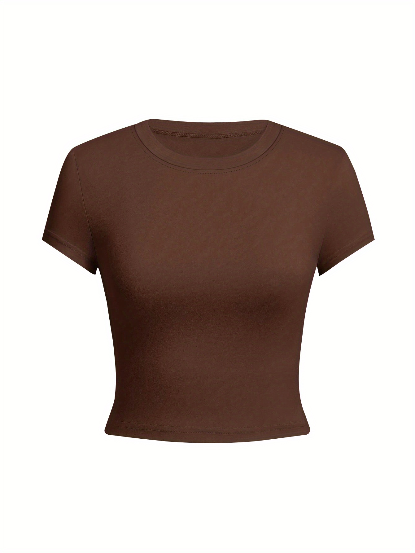 women's fit cropped short sleeve t shirts breathable Temu Bahrain