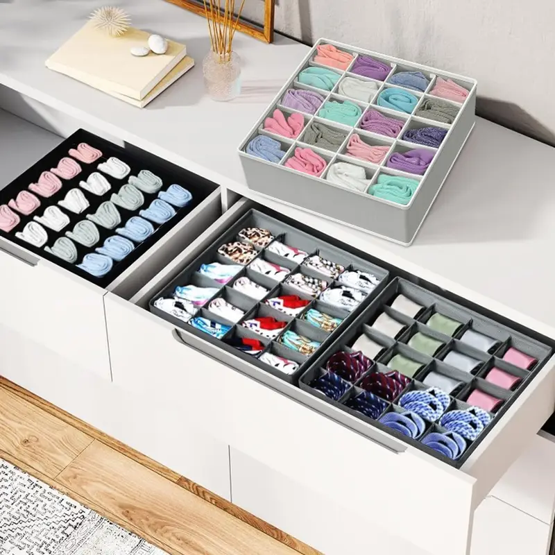 20 fächer socken aufbewahrungsbox faltbarer schubladen