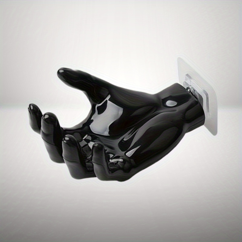 TEMU A Palm-shaped Wall-mounted Hook, Plastic Material, Sturdy, No Drilling Required, Leaves , Floor Installation, Suitable For Kitchen, With Key And Earphone Holder,halloween,christmas