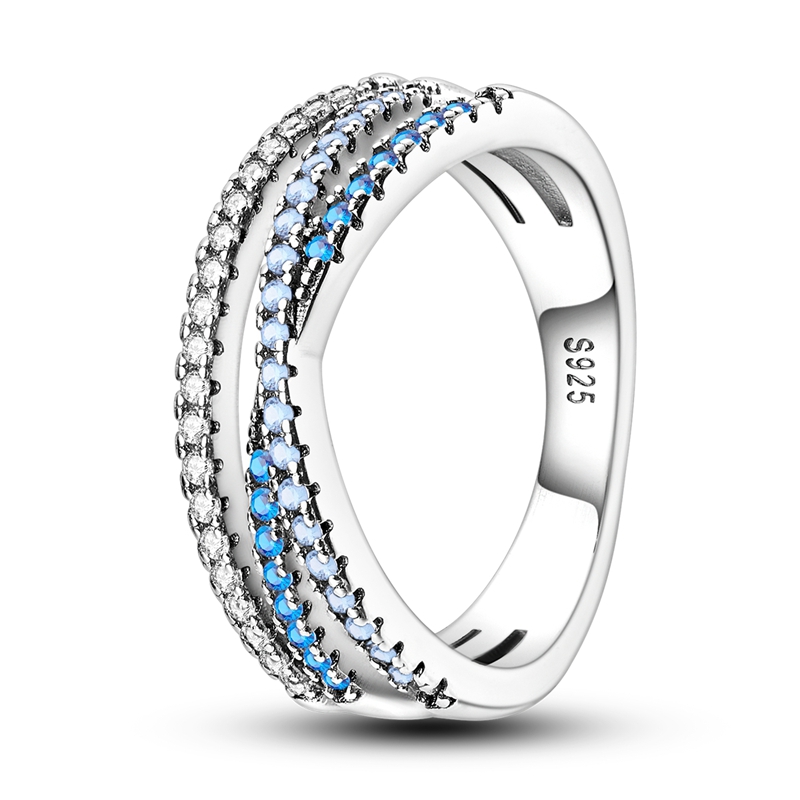TEMU 1pc 925 Sterling Silvery New Elegant Wide-band Track-set Ring, Suitable For Daily Wear, Parties, And Weddings, A Stylish And Minimalist Jewelry