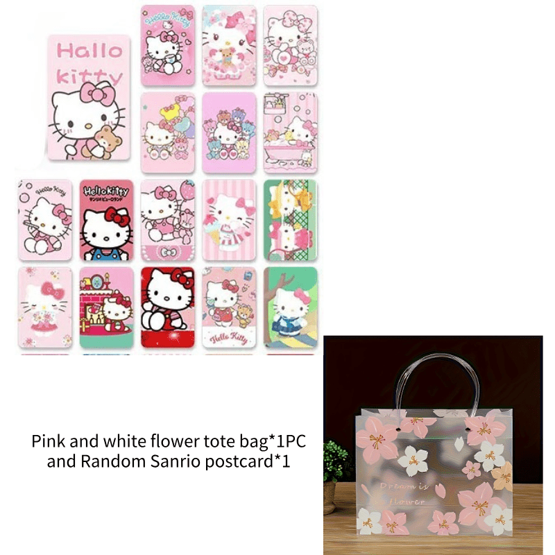 Image of 1pc Floral Gift Tote Bag For Women Elegant Design High Quality Material Easy To Carry Party Favor Perfect Gift For Gift And Random Postcard