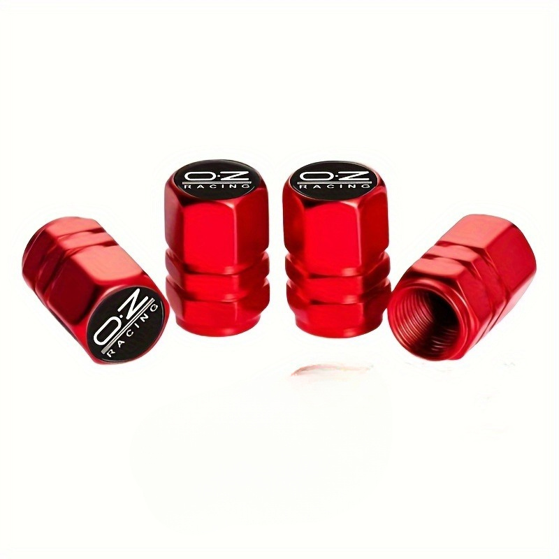 Set Of 4 Golden Valve Stem Caps, Universal Fit, Suitable For Car/bicycle/truck/motorcycle Wheels, Air Dust Covers