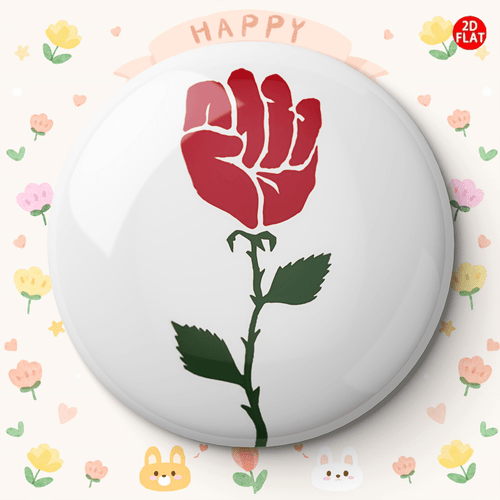 2d plat, 2d plat klassieke en stijlvolle rozenbroche/ /badge, bij jeans, kleding, rugzakken en hoeden, een geschikt verzamelaccessoire, een ideaal cadeau voor festivals, evenementen en feesten, 2d plat