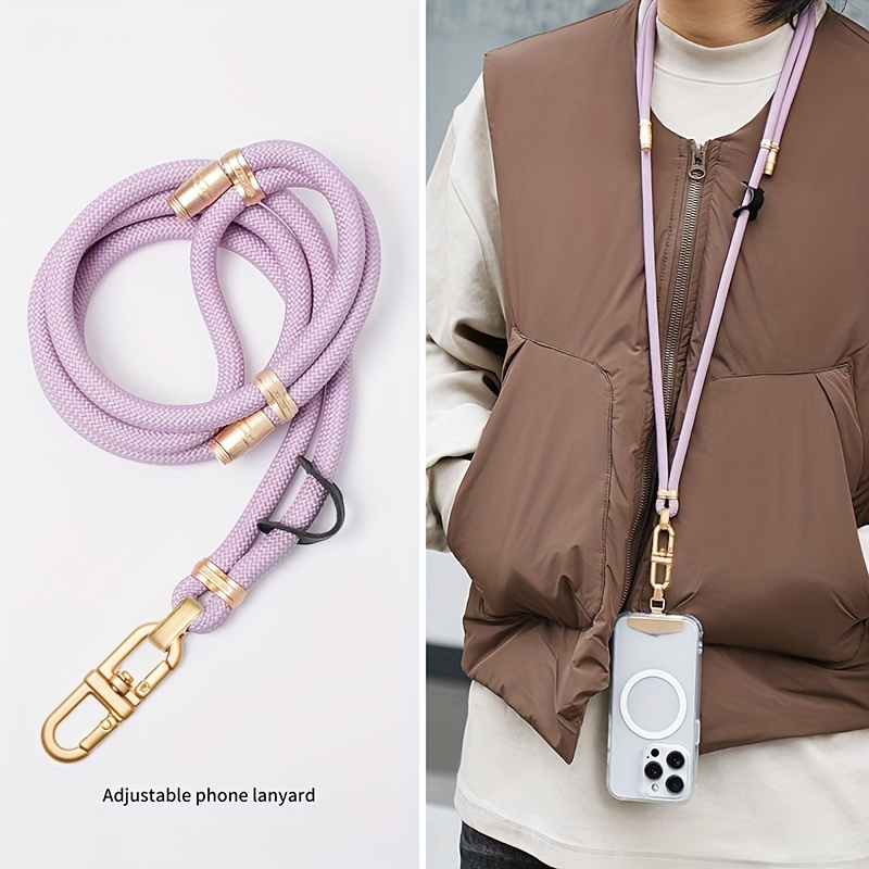 adjustable crossbody phone lanyard clip durable anti theft Temu
