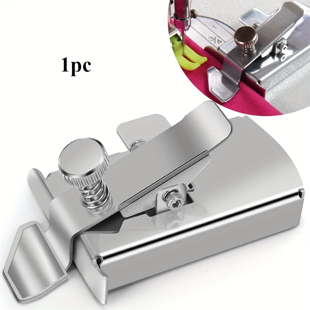 Image of 1pc Advanced Third-generation Magnetic Seam Guide - For Accurate Stitching And Edging, Does Not Batteries, And Is A Versatile Silvery-gray Accessory Suitable For All Sewing Machines