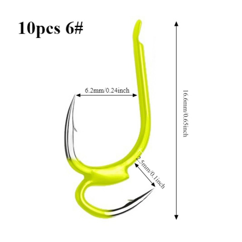 10pcs/box High Carbon Steel Fishing Hooks Japan Fishing Ise-ni With Double Hooks Anti-escape