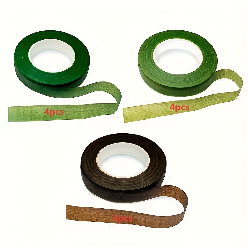 E-shop 12er-Rollen-Mischpack Blumenband, Blumenstiel-Wickelband, Floristenband für Blumenhandwerkbedarf, Straußstiel-Wickelband, Hochzeitssträuße (,