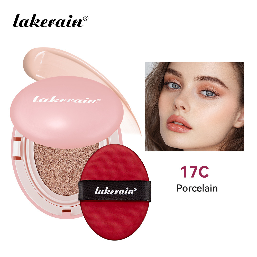 * Cushion Foundation Semi-Matte * Moisturizing High Coverage Waterproof Makeup for All Light Beige Types, *, * Concealing with Use, Lightweight Cushion Foundation