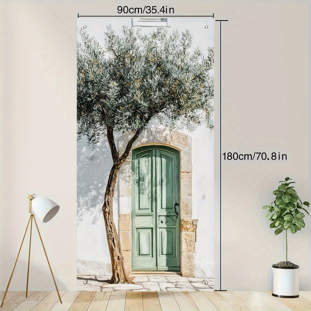 E-shop 2D Flat, 2D Flat - 2D Türbanner 2D Flat, 2D Flat - 2D Türbanner ., 2D Türbanner Frühlingsparty Banner Türabdeckung, 35.4 X Zoll, Indoor Grüne