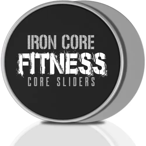 2 x dual sided core sliders core trainer gym home abdominal and workout equipment for use on all
