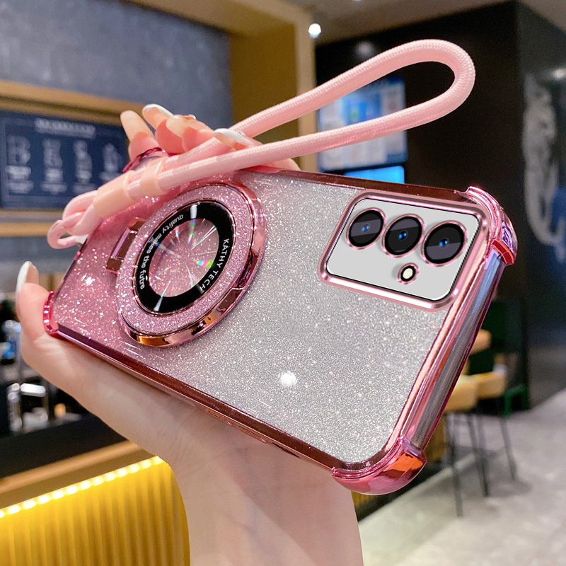 TEMU Phone Case - Easy And Luxurious Electroplated Phone Case For Galaxy A17, Compatible With 4g And 5g, With Stand Protective Case, Wireless