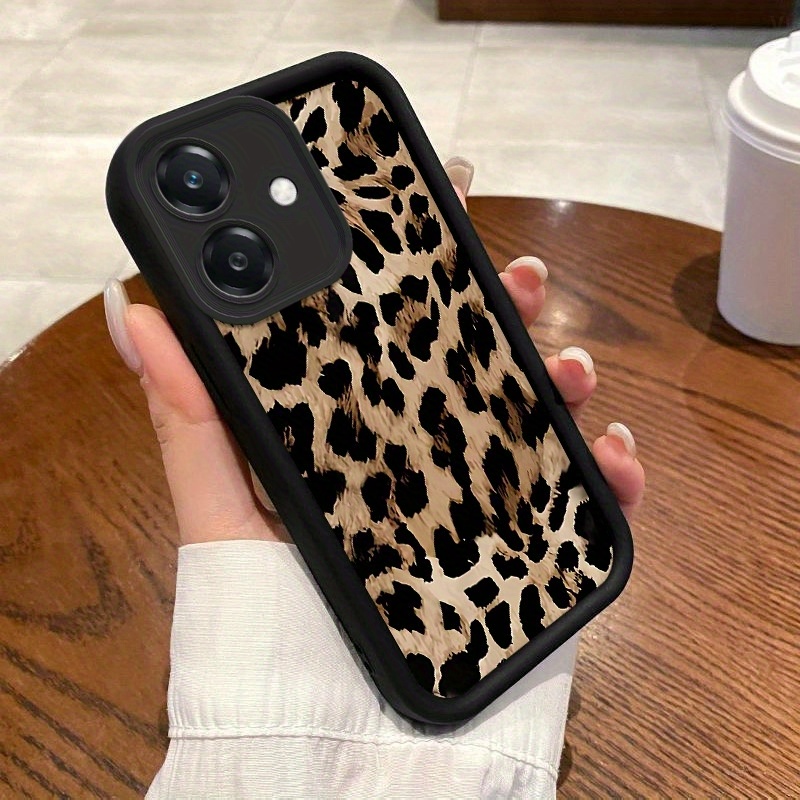 TEMU Phone Case - Full-cover Case For Oppo A40, Featuring A With Protection, Cartoon Illustrations, Couple , British Minimalist Style, Light Luxury
