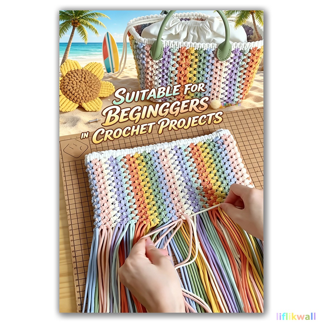 TEMU 1pc Beginner Crochet Handbag Pattern Tutorial, Clear And Easy To Steps, Suitable For Beginners, Novices And Enthusiasts Who Want To Make