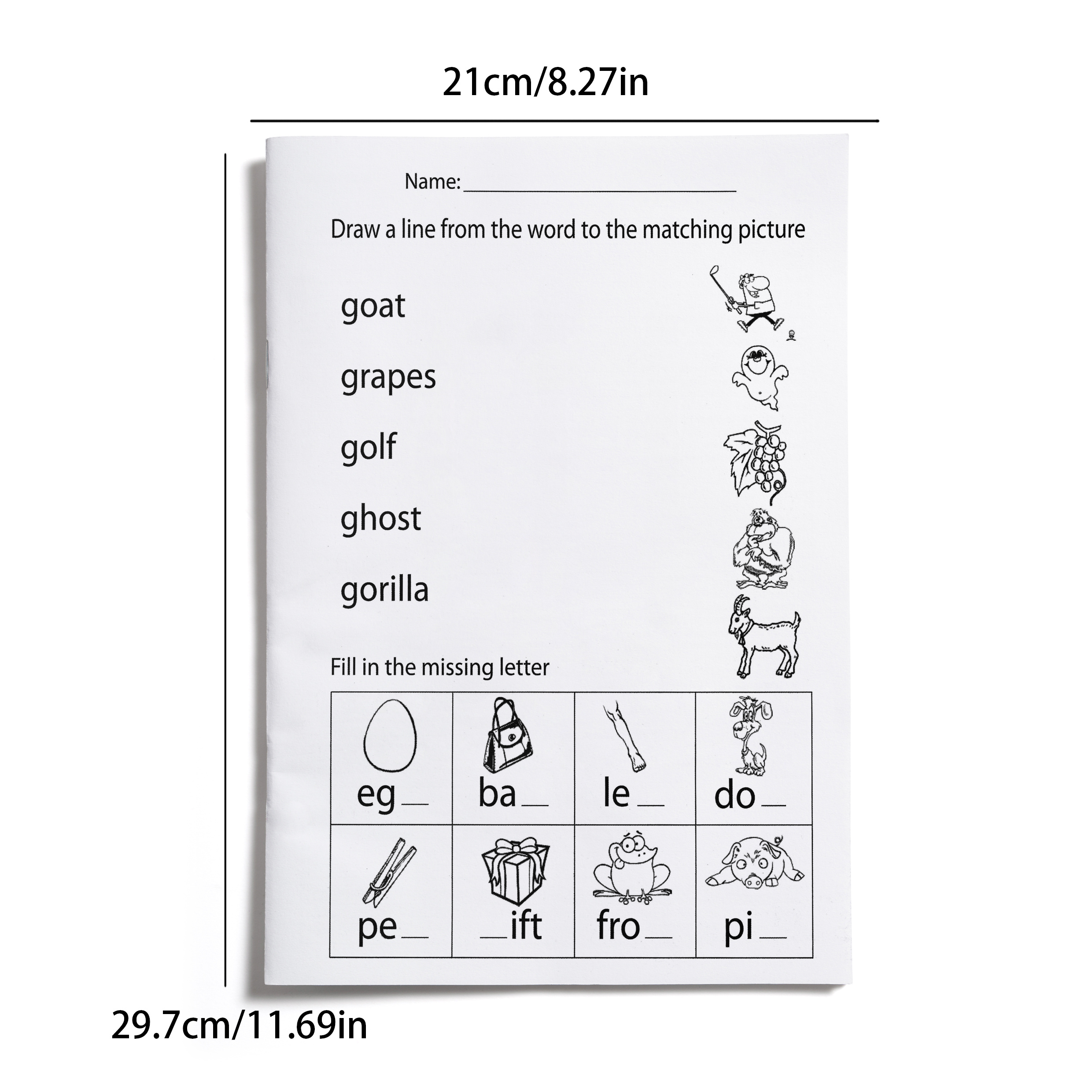 A Fun And Simple Alphabet Workbook for Children Featuring Abcs And Phonics.