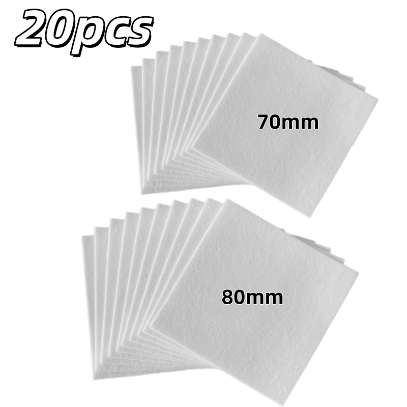 20 Sheets Of Ceramic Fiber Paper Kiln-specific Glass Melting Microwave Pad Ceramic Art Accessories Kiln Equipment Supporting Materials
