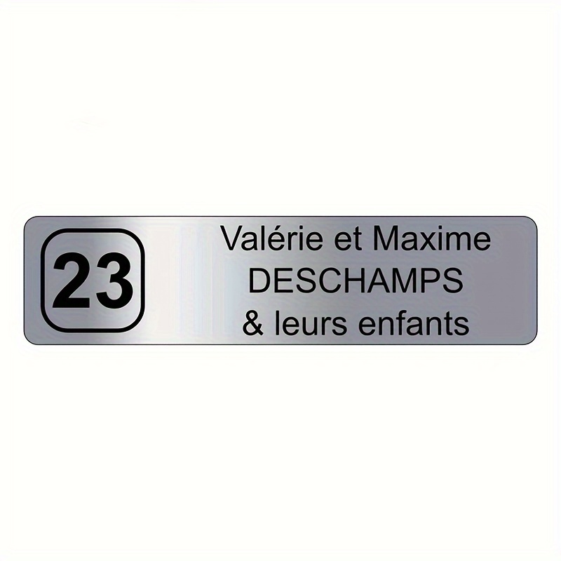 E-shop Edelstahl Briefkastenschild - Personalisiertes Graviertes Namensschild, Dekorative Briefkastenzubehör für Draußen, Langlebiges Metalletikett