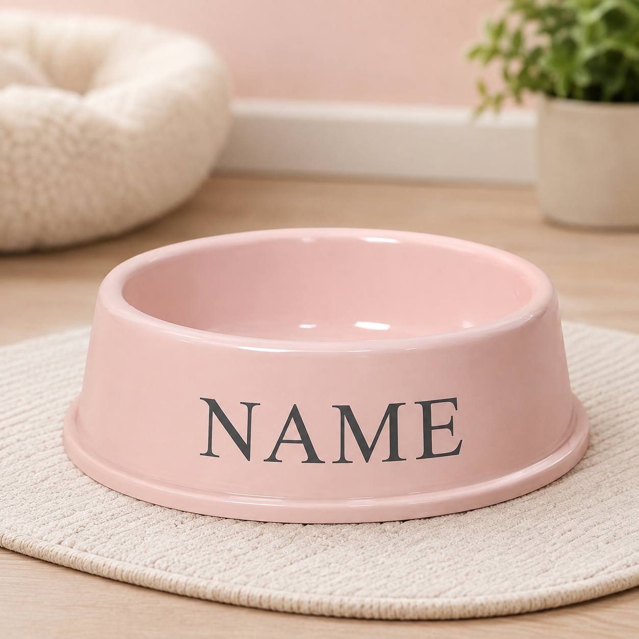 TEMU [custom] Personalized Pet Food Bowl - Customized With Your Pet's Name, Ideal For Dogs And Cats - Perfect Memorial Gift For All Breeds, Dog Bowl