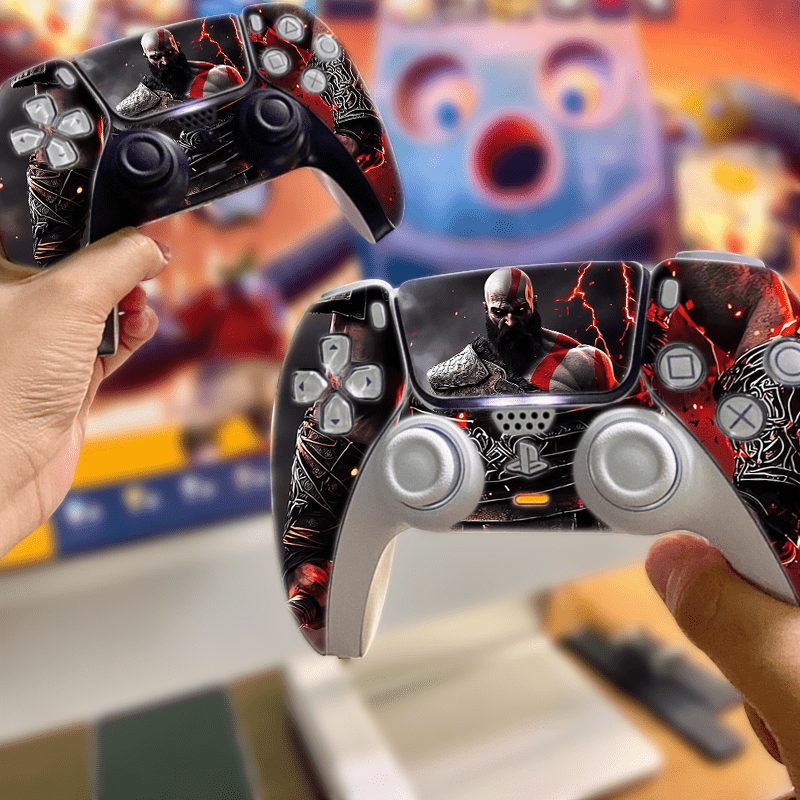 2pcs Stickers pour Manette Sony PlayStation 5 - Couverture Complète, Finition Mate Anti-Traces de Doigts & Anti-Rayures, Compatible avec PS5/Elite Edition, Protection Manette, Accessoire Gaming, Accessoires Gaming, Articles Gaming, Bricolage Gaming