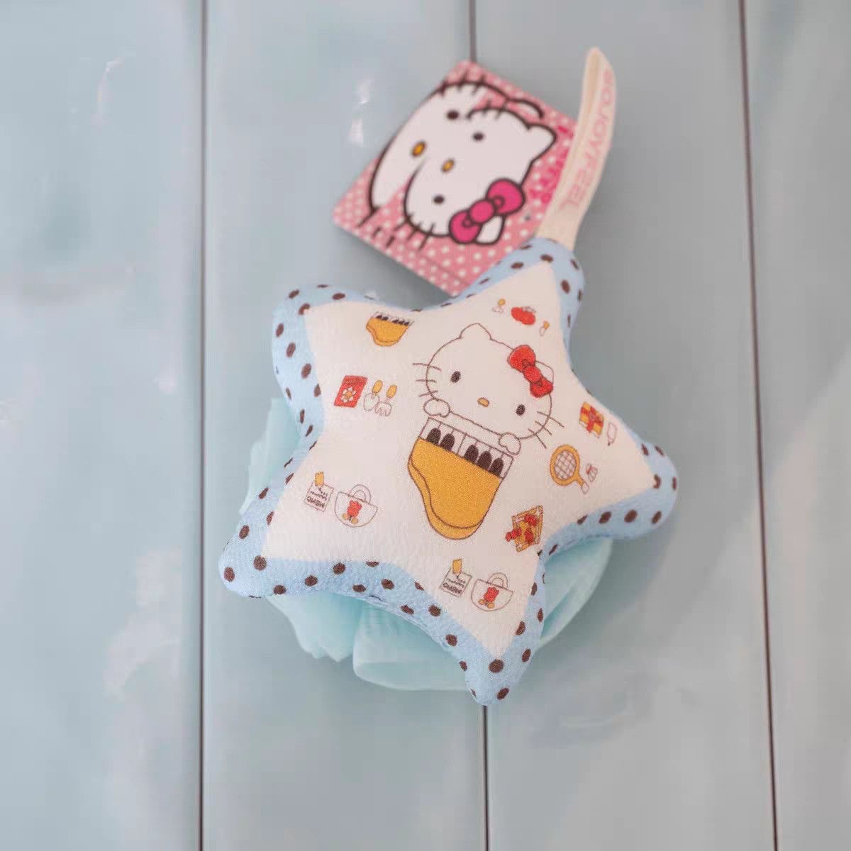 Super Cute Cartoon Star Non-Scattering Bath Ball, Soft Bath Flower
